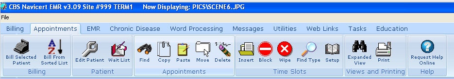 Navicert Ribbon Interface